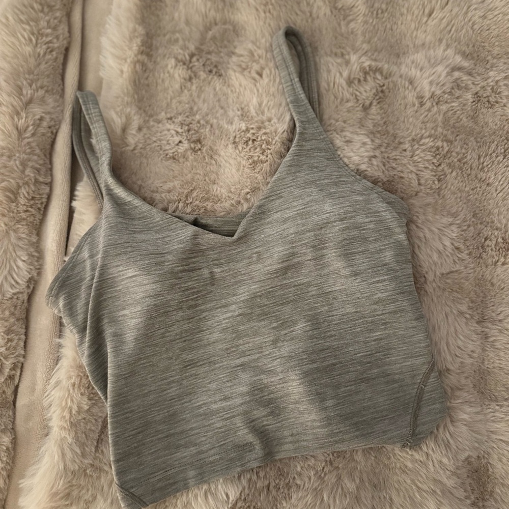 lululemon Align | 6 - crop Heathered Light Gray